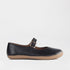 Froggie Shoes Women’s Barefoot Mary Jane- Removable Footbed- Black Leather 12972 - side