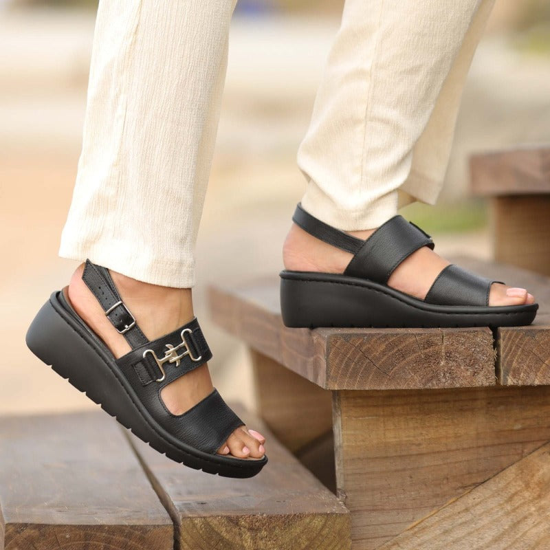Slingback Sandal with Removable Footbed in Black 
