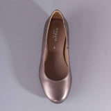 Wider Fit Court Shoe in Lead