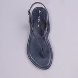 Spaghetti Strap Sandal in Navy