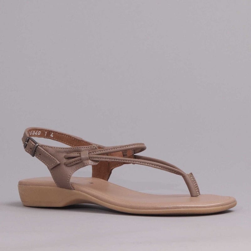 Spaghetti Strap Sandal in Stone