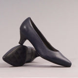 Kitten heel Court shoe in Navy