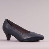 Kitten heel Court shoe in Navy