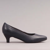 Kitten heel Court shoe in Navy