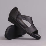 T-bar Sandal with Removable Footbed in Black