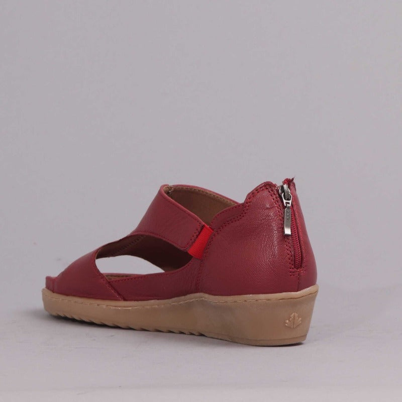 T-bar Sandal with Removable Footbed in Red