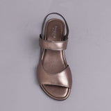 Wider Fit Slingback Flat Sandal in Lead