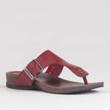 Unlined Sandal in Red