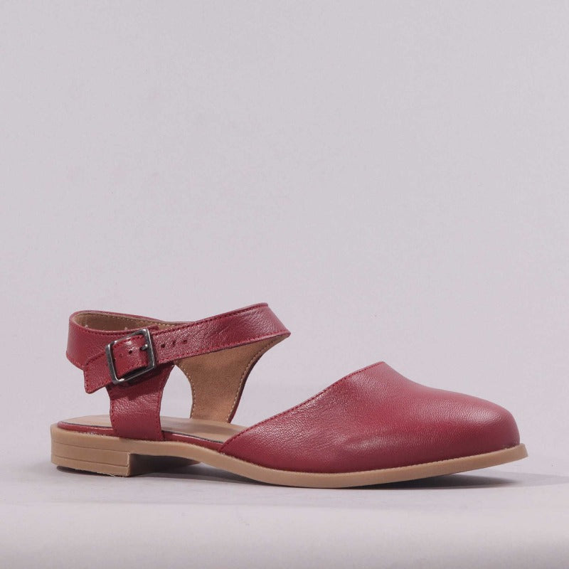 Mary Jane Sandal in Red - 12344