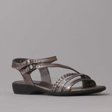 Strappy Sandal in Lead