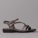 Strappy Sandal in Lead