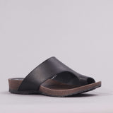 Toe-Loop Sandal in Black