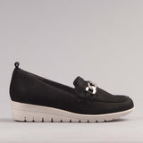 Loafer with Removable Footbed in Black