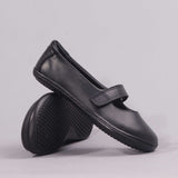 Low-Bar Girls School Shoes in Black