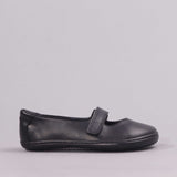 Low-Bar Girls School Shoes in Black