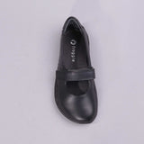 Low-Bar Girls School Shoes in Black