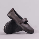 Low-Bar Girls School Shoes in Brown