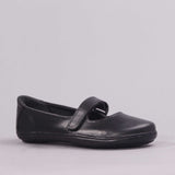 Low-Bar Girls School Shoes in Black