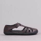 Girls School Sandal in Brown Sizes C28 - C35 - 7810