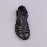 Girls School Sandal in Black