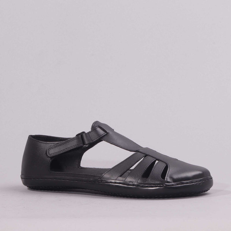 Girls School Sandal in Black Sizes C36 - C43 - 7811