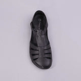 Girls School Sandal in Black Sizes C36 - C43 - 7811