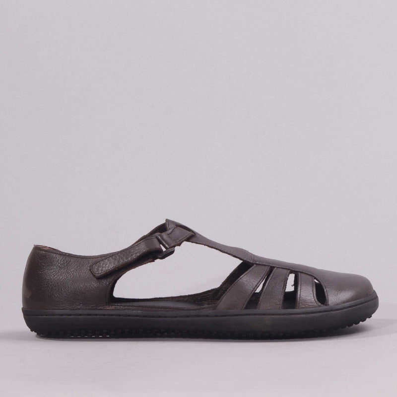 Girls School Sandal in Brown 