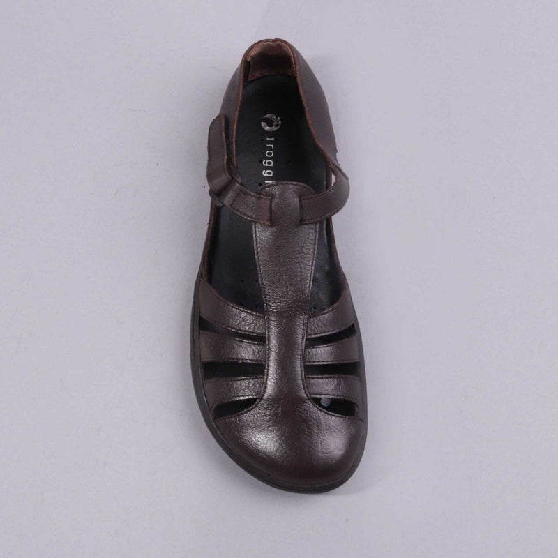 Girls School Sandal in Brown