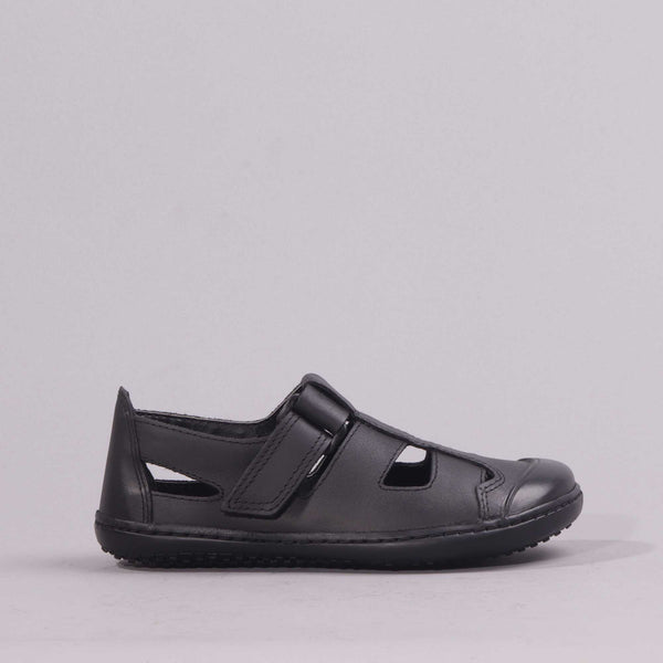 Boys School Sandal  in Black Sizes  28 -33 - 7816