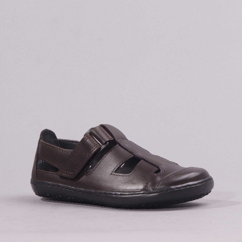 Boys School Sandal in Brown 
