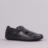 Boys School Sandal in Black