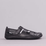 Boys School Sandal in Black