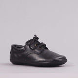 Boys Lace-up School Shoes in Black