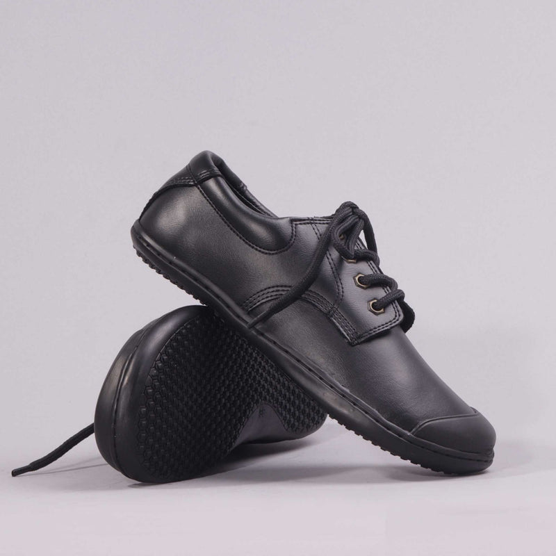 Boys Lace-up School Shoes in Black