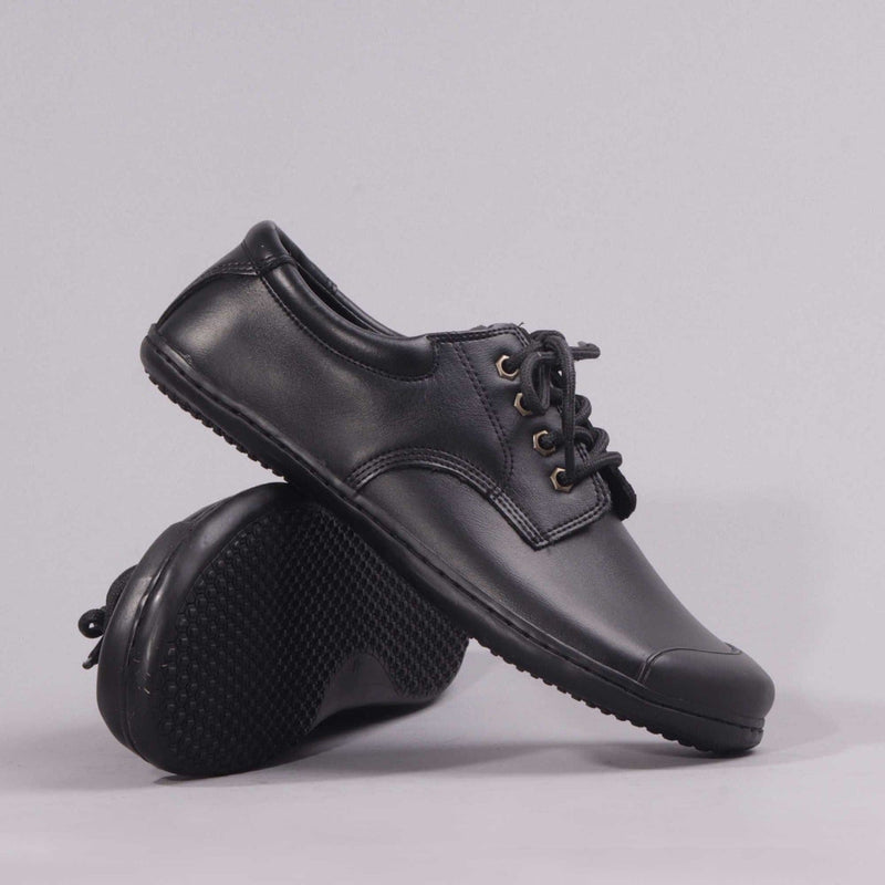 Boys Lace-up School Shoes in Black