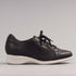 Factory Shop Shoes 4 / Black / 12430 Lace-up Sneaker in Black - 12430